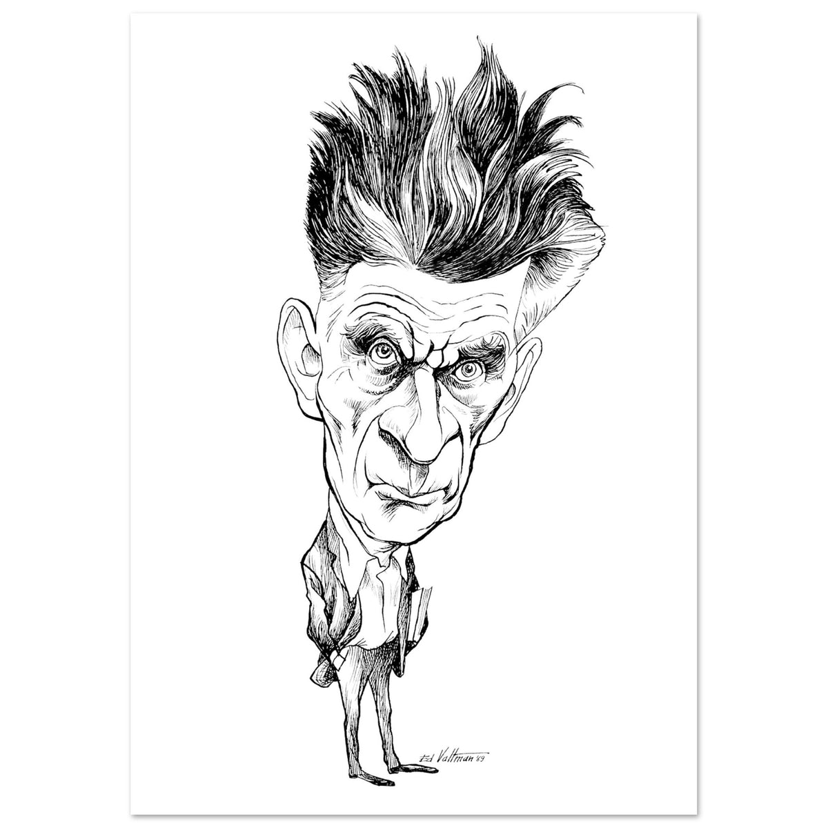 Samuel Beckett (1969) by Edmund Siegfried Valtman - Fine Art Print (view 6)