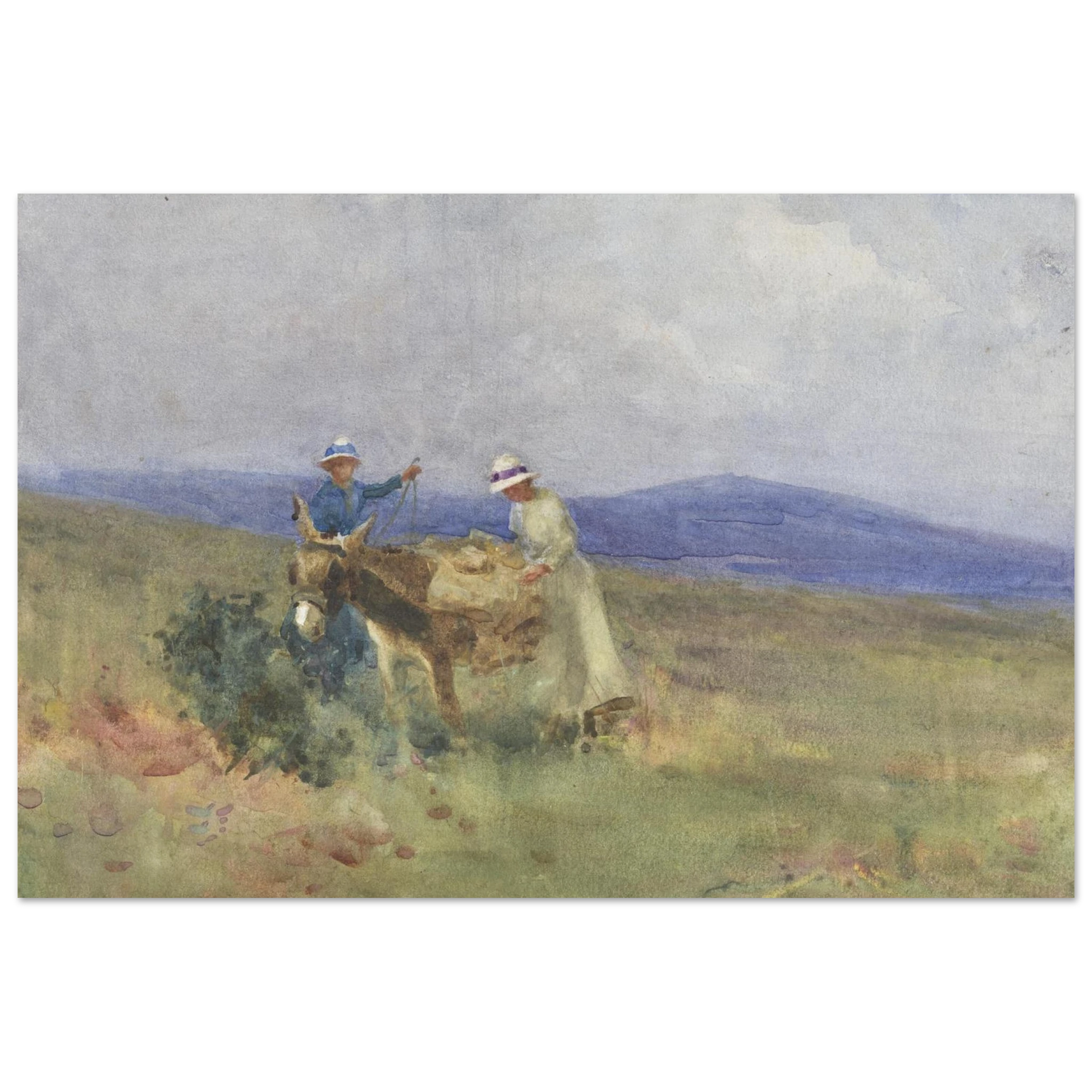 Unpacking the Picnic, Kerry – Mildred Anne Butler Collector’s Edition – lifestyle view | Buy Irish Art