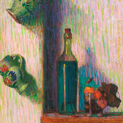 Flowers, Bottle and Two Jugs (c.1891–92) by Roderic O’Conor, Irish Post-Impressionist still life art print