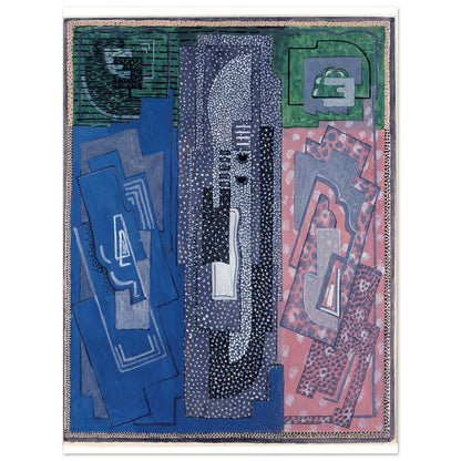 Four Element Composition by Mainie Jellett Irish modernist abstract art print 40x50 cm Collector’s Edition unframed white background