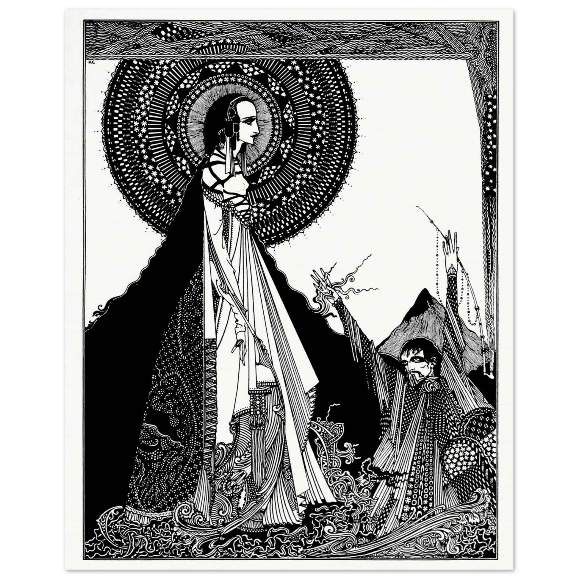 I Would Call Aloud 1923 by Harry Clarke unframed archival giclée fine art print on museum-quality matte paper