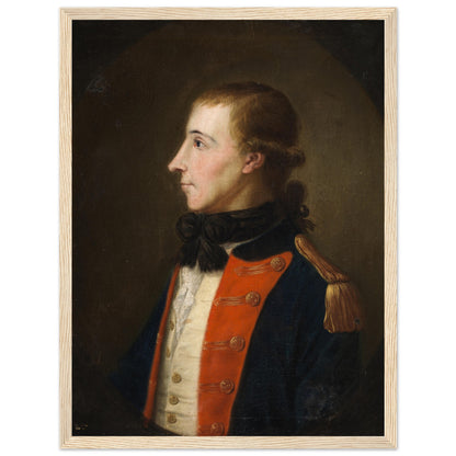 Reproduction lithograph print of Wolfe Tone, member of the United Irishmen, shown in French uniform.