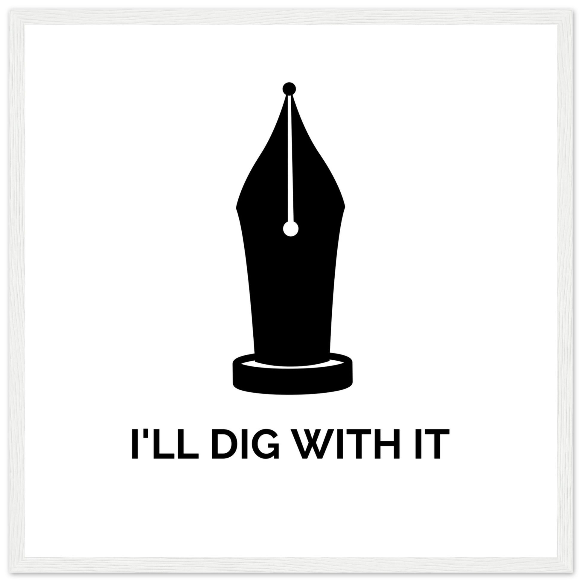 Framed wall art of Irish poet Seamus Heaney’s words, honoring ancestry with pen not spade.