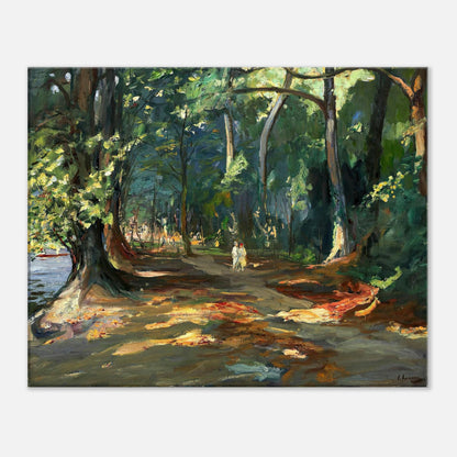 The Path by the River, Maidenhead (1919) by Sir John Lavery – premium 40x50cm canvas wall art print 