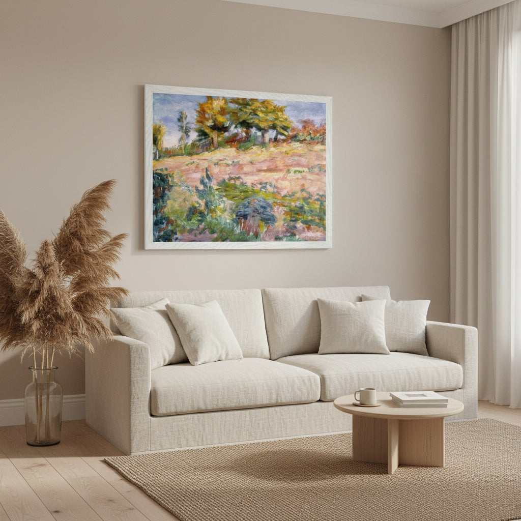 Landscape by Roderic O’Conor Irish Post-Impressionist art print displayed in modern interior
