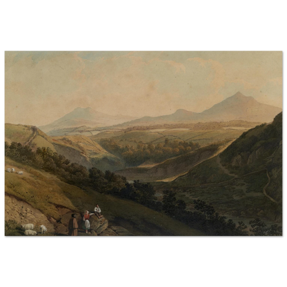 Large unframed reproduction of Little and Great Sugar Loaf Mountains by Henry Newton, National Gallery of Ireland