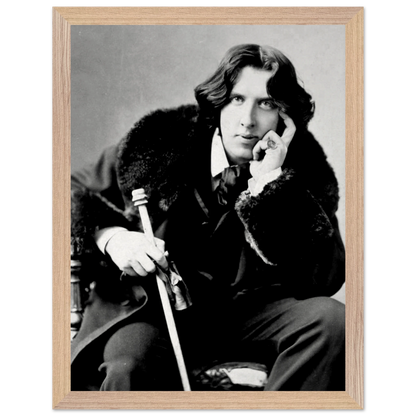 Close-up of museum-quality archival paper for Oscar Wilde reproduction print