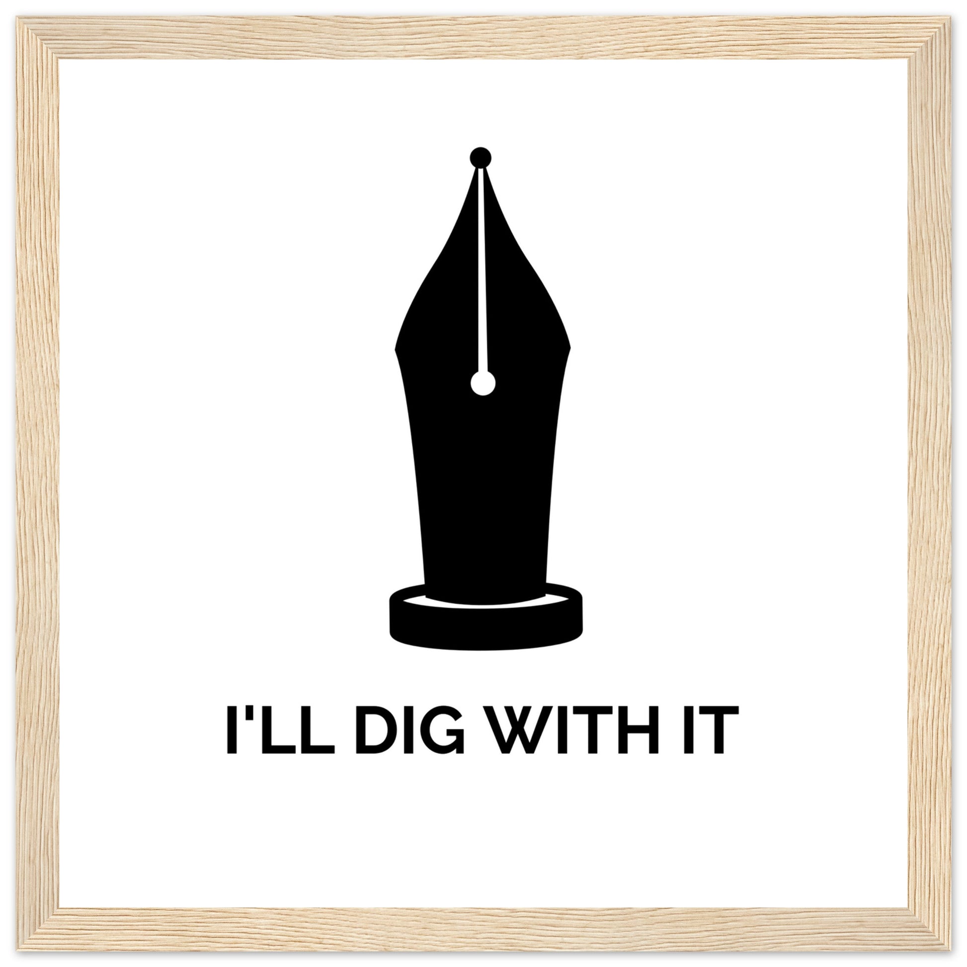 Framed Seamus Heaney wall art with quote symbolising tradition through poetry not farming