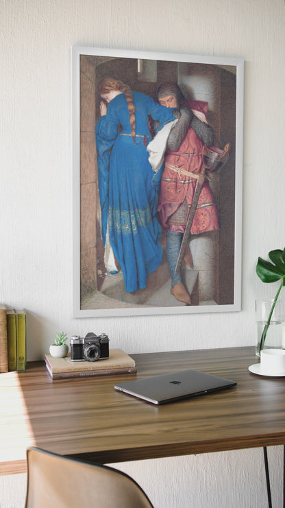 The Meeting on the Turret Stairs – Collector’s Edition Irish Art Print by Frederic William Burton