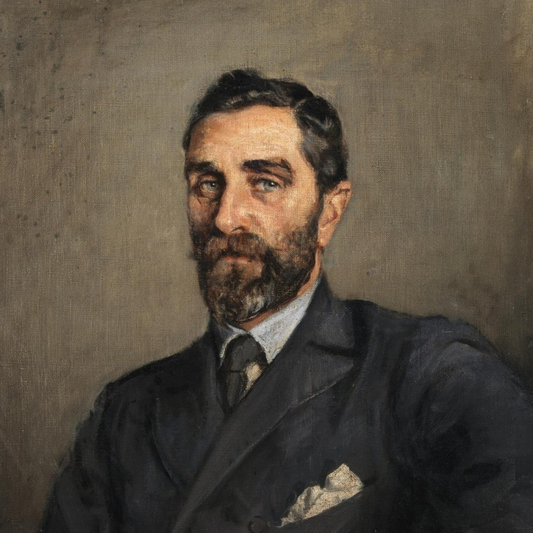 Portrait of Roger Casement by Sarah Purser, Irish nationalist and diplomat, painted portrait art print
