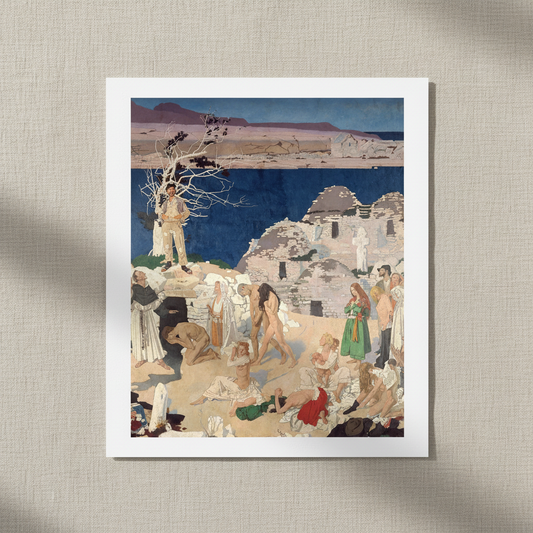 The Holy Well by William Orpen — unframed, shown on linen